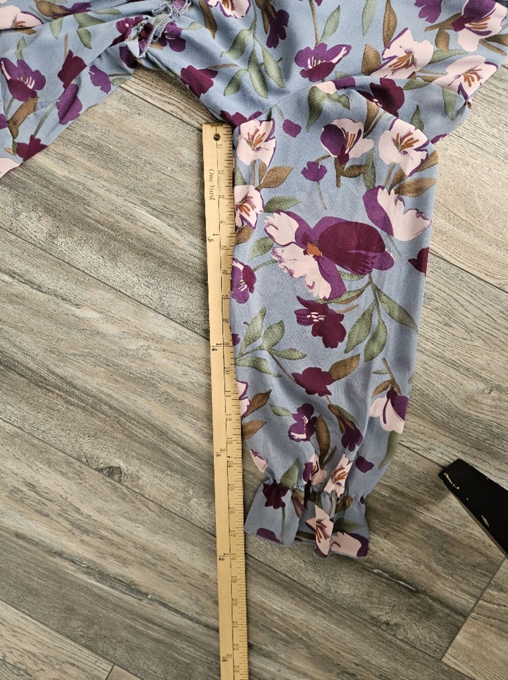 Floral Blue Maxi Dress - Picture 10 of 14